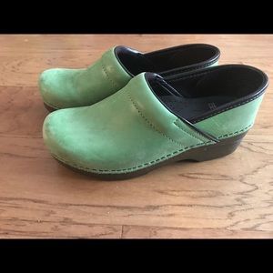 Apple green Dansko Clogs